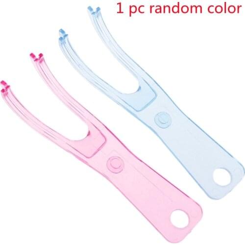 Dental Floss Holder Aid Oral Picks Teeth Care Interdental Convenient Durable C1FF