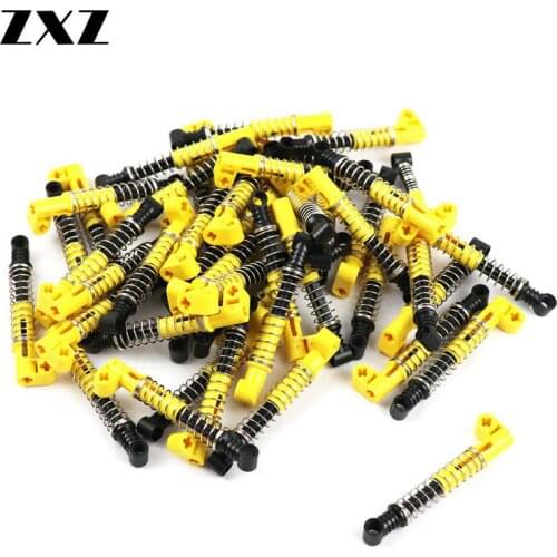 10 pieces Technic Parts Shock Absorber 9.5L with Extra Hard Spring Blocks 95292c01 Technic Motorcycle Accessory Boys Xmas Gifts