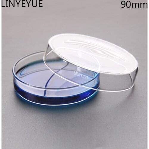 10 pieces/pack 90mm Glass Petri Dish Bacterial Culture Dish Borosilicate Glass Chemistry Laboratory Equipment