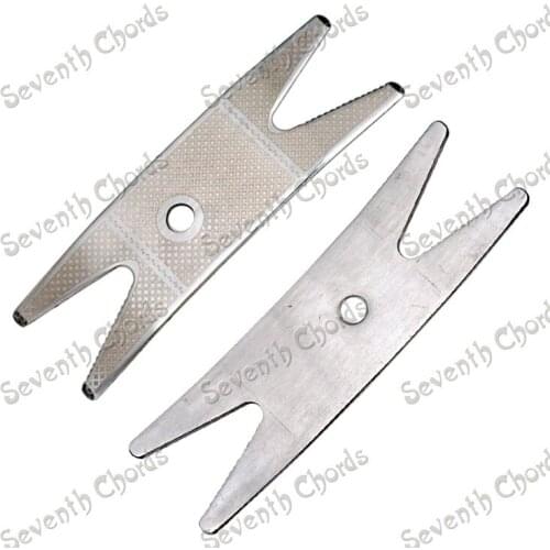 2 Pcs Guitar Bass Stainless stee Multi-tool Spanner Wrench Knob Jack Tuner Bushing Tightening Pots Switches Jacks