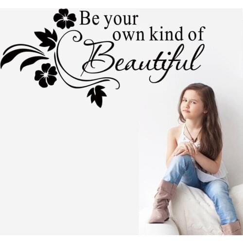 3Pcs Custom Kids Bedroom Wall Art Decor Wall Sticker For Kids Gril Room Fashion Home Decoration-"Be your own kind of beautiful"