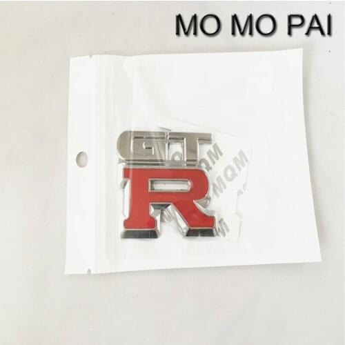 3D Car Auto Emblem Badge Sticker Decal Metal GTR logo red