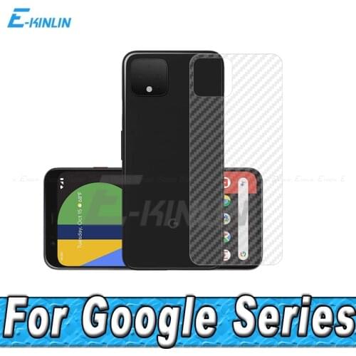 3D Carbon Fiber Rear Screen Protector For Google Pixel 2 3a 3 4 XL 3aXL 3XL 4XL 2XL Back Cover Protective Guard Film Not Glass