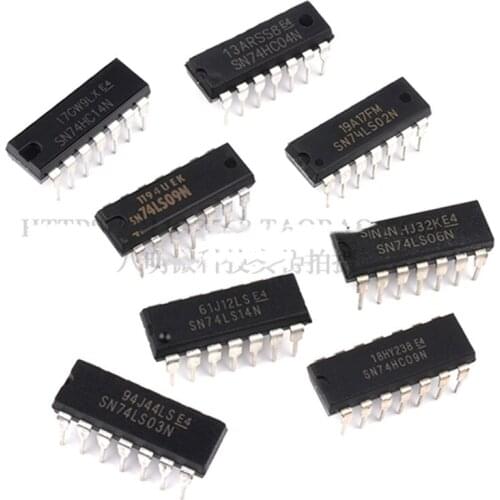 5PCS New Straight Plug DIP14 SN74LS06N HD74LS06P Logic Inverter Buffer
