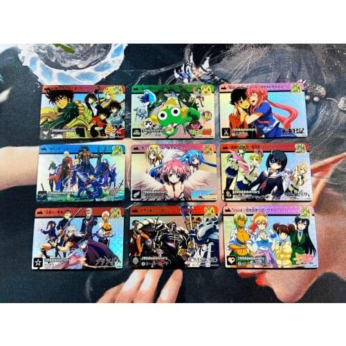 9pcs/set Jump Monthly Shonen Ace 20th Anniversary BT-X Overlord Fate No.8 Hobby Collectibles Game Anime Collection Cards