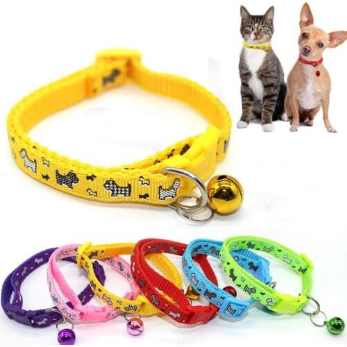 Hot 1pc Cat Collar Safety Breakaway Small Dog Cute Nylon Adjustable for Puppy Kittens Necklace Pet Collars