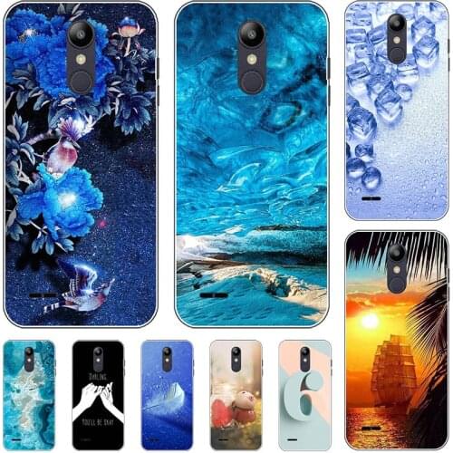 For LG Stylus 3 Stylo 3 K10 Pro M400 M430 5.7" Cover Fashion Cool Cartoon Flower Capa Soft Silicone TPU Case