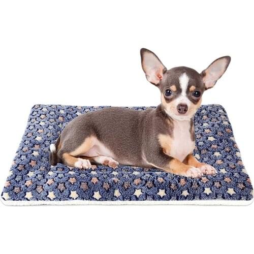 Flannel Thickened Pet Soft Fleece Pad Pet Blanket Bed Mat For Puppy Dog Cat Sofa Cushion Home Rug Keep Warm Sleeping Cover