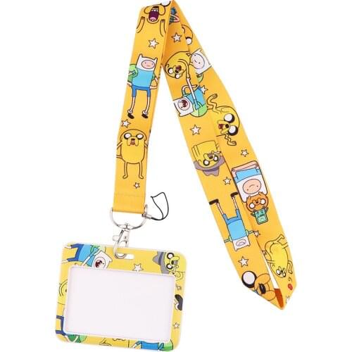 JF727 Cartoon Funny Lanyard For Keys Cute Phone Straps ID Card Passport Gym USB Badge Holder Keychain Lanyards Neck straps