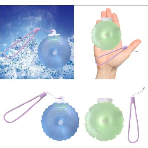 Reusable Round Physical Cooling Cold Gel Ice Pack for Cooling Injuries 5x5cm Pain Small Ice Warm Compress Eyes Pack Relief