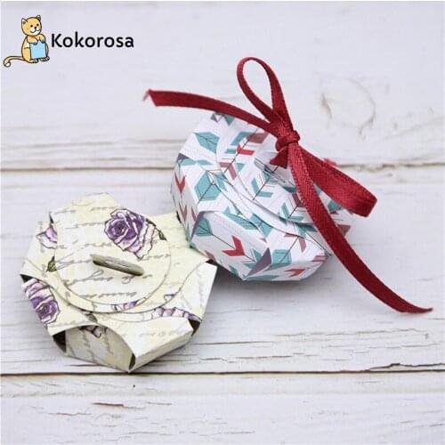 Kokorosa Box Dies Metal Cutting Dies Scrapbooking Dies for Card Making DIY Embossing Cuts Stencil Craft New 2020 for Dies