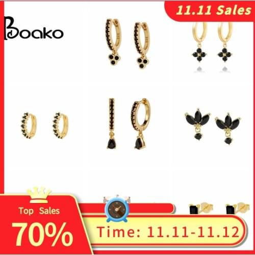 Real 925 Silver Earrings For Women Gold U Shape Clip Earrings Girl Gift Ear Cuff Piercing Earring Female Geometric aretes K5