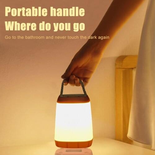 Dimmable Portable Lanterns Eye-protected night light Battery /USB Rechargable Powered for Indoor Outdoor Camping Emergency Light