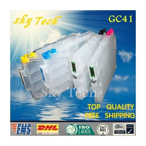 Empty Refillable cartridges for GC41 GC-41 ,suit for Ricoh SG2100 SG2010L SG3120 SG3100 SG3110DN SG3110DNW SG7100 ,with ARC Chip