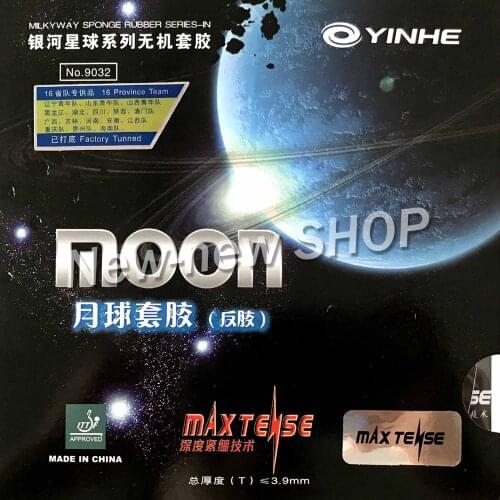 Yinhe Moon Max Tense Factory Tuned Pips-In Table Tennis PingPong Rubber with Sponge