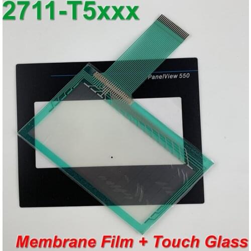 Allen Bradley 2711-T5A PanelView 550 2711-T5 touch screen replacement cover Overlay for Panel Repair,in stock