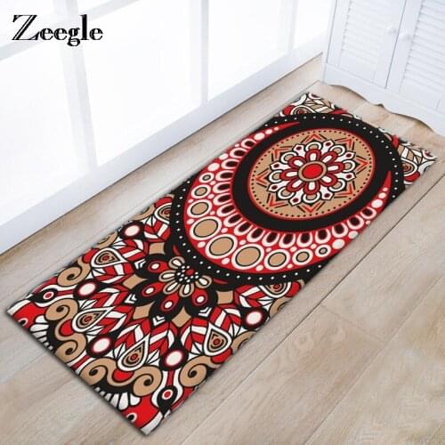Zeegle Floor Mat Kitchen Carpet Corridor Mat Asorbent Home Floor Carpet Non-slip Area Rug For Kids Bedroom Bedside Mats