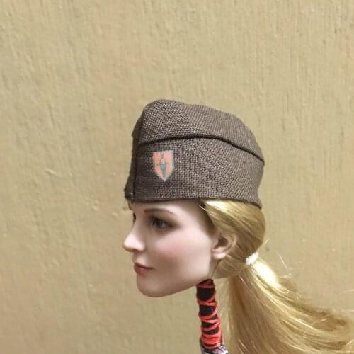 1:6th Scale Hat + Short Skirt Model For 12" Female Body Doll