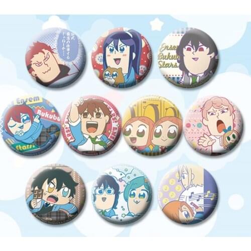 1pc Ensemble Stars 58mm Pins Brooch Pop Pipi Super Funny round Brooch icons anime Game Fans