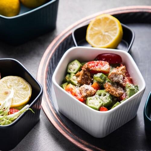 1PC RELMHSYU Nordic Style Matte Ceramic Small Sauce Dish Rice Soup Snack Salad Dinner Bowl Household Tableware