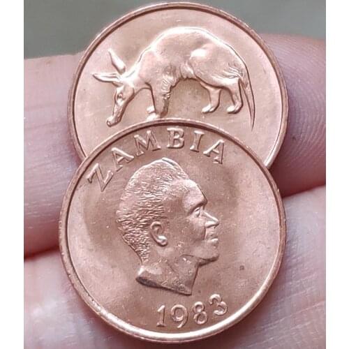 17.5mm Zambia ,100% Real Genuine Comemorative Coin,Original Collection