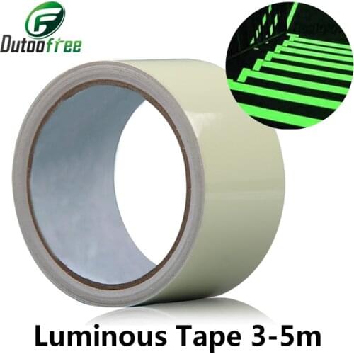 10 Size Luminous Tape 3-5m Safety Security Home Decoration Warning Tape Luminous Fluorescent Night Self-adhesive Tape