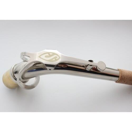 Free Shipping New Eb Alto Saxophone Necks Professional Sax Necks Brass Accessories Silvering