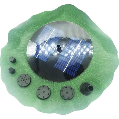 Free Shipping SR160FHY28-R Floating Lotus Solar Pump 8V Low Pressure 140-200L/H Garden Circulation System 0.6-0.9M Waterscape