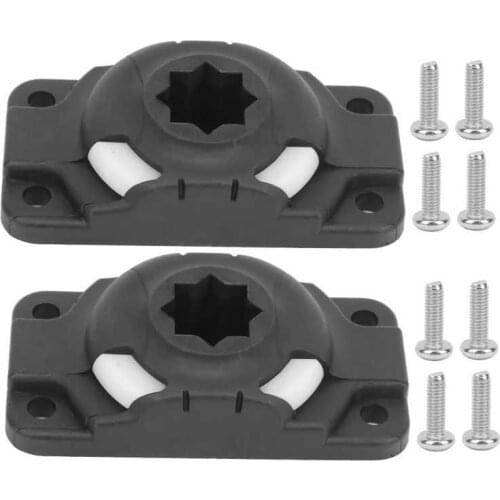 Boat Fishing Rod Holder ABS Plastic Rod Holder Mount Base Slide Rail Accessories for Kayak Canoe Inflatable Boat