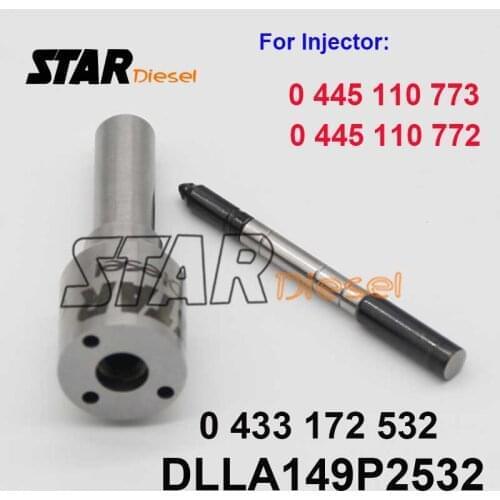 DLLA149P2532 Diesel Injection Pump Nozzle DLLA 149 P 2532 CR Spare Parts Nozzle 0 433 172 532 for Bosch 0445110772 0445110773