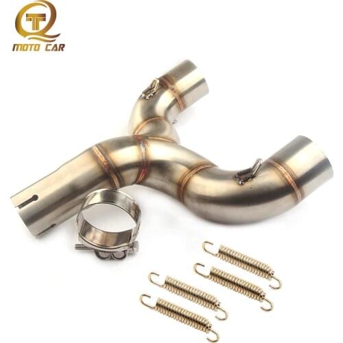 Exhaust Motorcycle Muffler Middle Link Pipe Slip on Middle Tube Connector Double Pipe Adapter Escape Moto For Benelli 600 BJ600