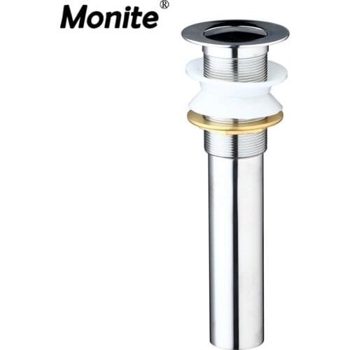 Round Shower Polished Chrome Bathroom/Kitchen Sink Pop Up Drain W/O Overflow Drain Bath Drains