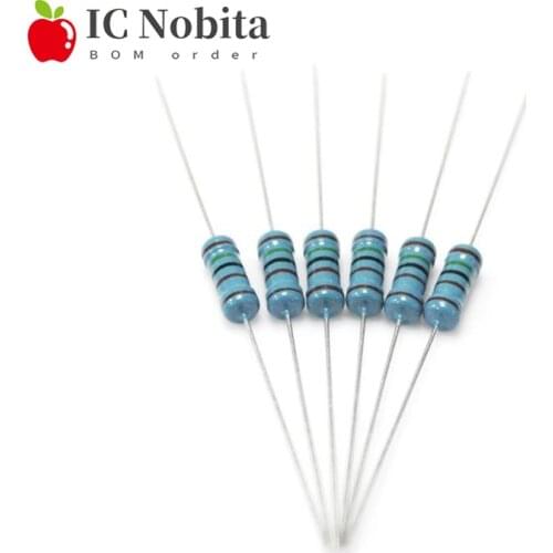 20PCS 1W Metal Film Resistor 1% 0.1R~1M 2 4.7 10R 22R 47R 100R 330R 1K 4.7K 10K 22K 47K 100K 330K 470K 10 22 47 100 330 1M Ohm