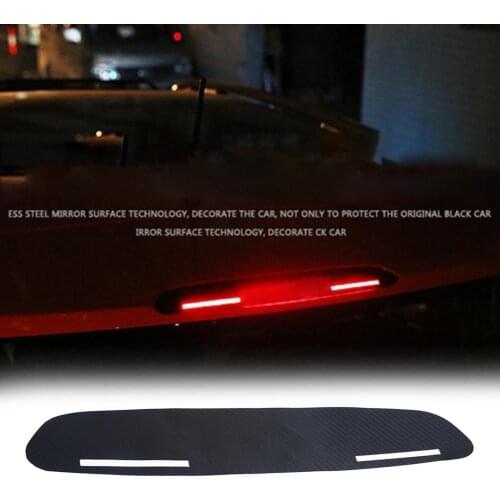 Car Sticker Useful Exterior Decal Carbon Fiber Rear Brake Light Cover Trim for Jeep Renegade