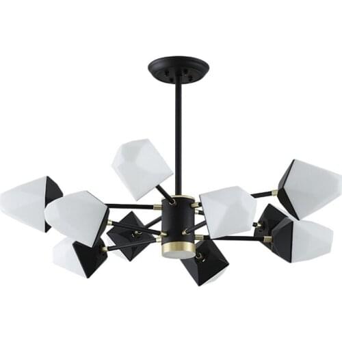 New Nordic living room lamp modern minimalist creative personality diamond restaurant bedroom clothing store Ice cube chandelier