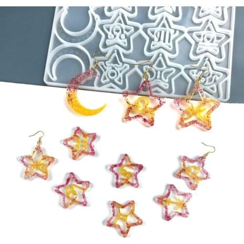 New Twelve Constellation Earrings/necklace Pendant Epoxy Resin Silicone Mold Jewelry Molds for Resin Casting DIY Handicraft Tool
