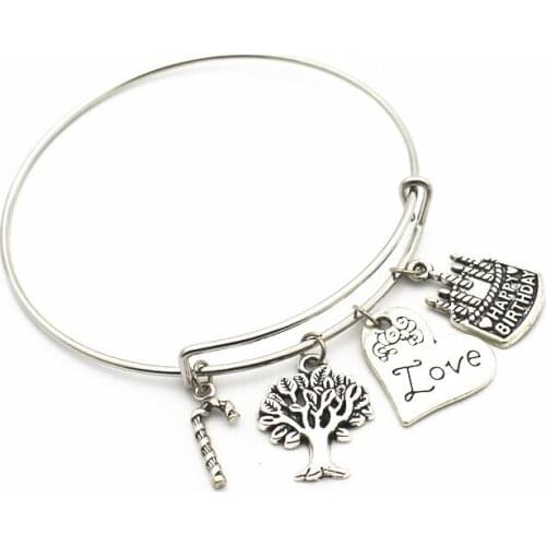 New Arrival 1pcs/lot l LOVE Christmas life tree Bracelets replaceable Bracelet adjust Bangles charms Jewelry