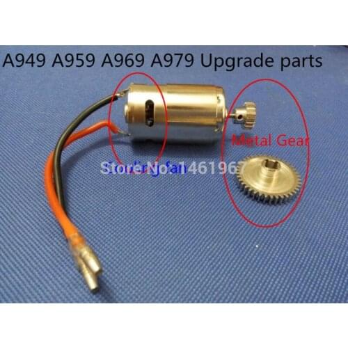 Upgraded part 390 Cooling fan Motor + reduction gear for Wltoys A949 A959 A969 A979 1/18 4WD RC Car