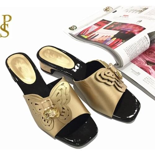 African style shoes for women mama slippers Low heel shoes