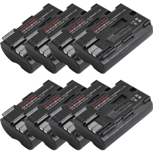 Wholesale 7.4v 2650mAh BP-511 BP 511 BP511 BP511A Battery for Canon EOS 40D 300D 5D 20D 30D 50D G6 L10 PowerShot G1 pro1