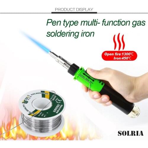 Pen Type Gas Soldering Iron Multifunctional Outdoor Liquefied Gas Lighter Small and Exquisite Auto-rest Welding Repair Tool Set