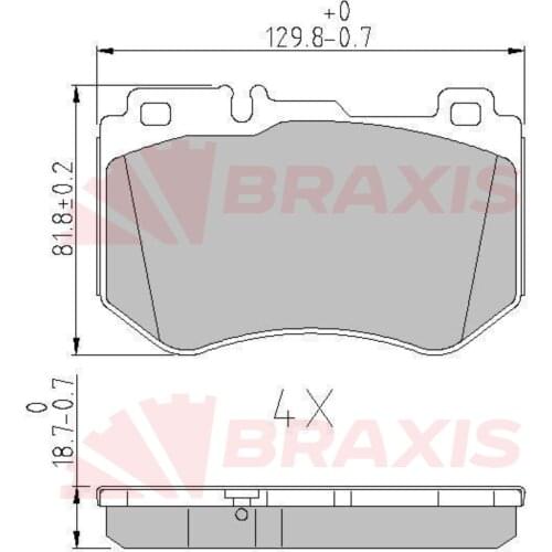 BRAKE BALATASI FRONT W205 14 S205 14 C205 15 A205 16 84201720