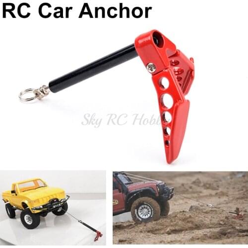 RC Foldable Winch Anchor Earth Anchor Decor Tool For 1/10 1:10 RC Car Axial SCX10 TRAXXAS TRX4 RC4WD D90 D110 TF2 Tamiya CC01