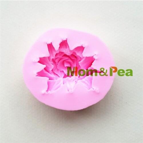 Mom&Pea 1111 Free Shipping Flower Silicone mold Cake Decoration Fondant Cake 3D Mold Food Grade