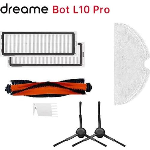 Original Dreame Bot L10 Pro Robot Vacuum Cleaner Replaceble Accessories Main Side Brush Brush Mop Cloths HEPA Filter