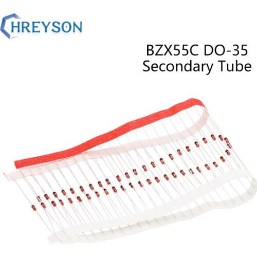 20Pcs 1/2W Zener Diode DO-35 BZX55C3V3 BZX55C3V6 BZX55C3V9 BZX55C4V3 BZX55C4V7 6.8V 7.5V 2V 2.2V 2.4V 2.7V 3V 5.1V 5.6V BZX55C