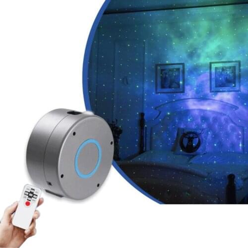 Aurora Star Galaxy Starry Sky LED Projector Lamp Rotating Night Light Colorful Nebula Cloud Lamp Atmospher Bedroom Beside Lamp