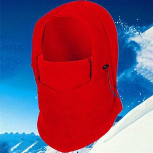 Outdoor Snow Caps Riding Motorcycle Cycling Windproof Fleece Hood Face Scarves Winter Solid Color Thick Warm Snow Caps