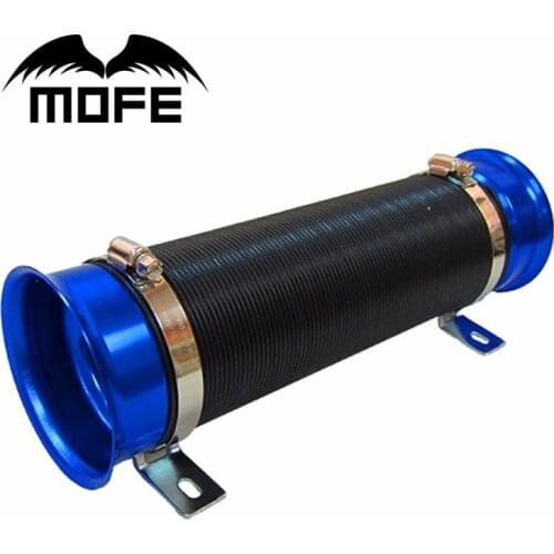 Universal EPDT Turbo Multi-flexible Expandable Cold Air Intake Air Filter Extendable Length: 34cm-100cm Blue