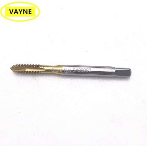 VAYNE HSSE Metric Spiral Pointed Taps with Tin CoatedM5*0.8 M5.5*0.9 and Fine Thread screw tapM5/5.5/*0.5 M5*0.35 M5.5*0.8/0.9